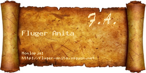 Fluger Anita névjegykártya